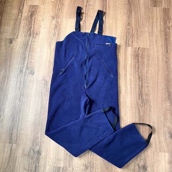 Patagonia Other - Vintage 90s Patagonia Overalls Synchilla Ski/Snowboard Fleece Outdoor Ski Bibs S